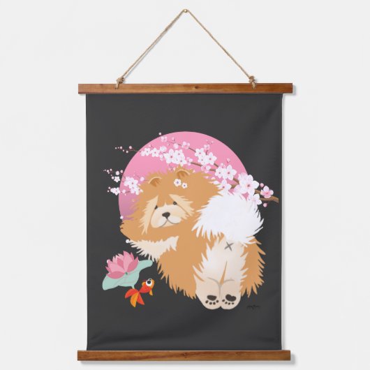 SAKURA - Chow - Tapestry Hangend Wandkleed (Voorkant)