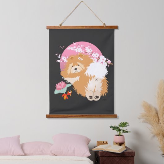 SAKURA - Chow - Tapestry Hangend Wandkleed (Slaapkamer)