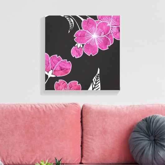 Sakura-collectie Canvas Afdruk (Insitu (Woonkamer))