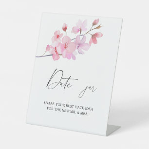 Sakura - date nachtideeën. Datum jar bridal game Reclamebord Met Voetstuk