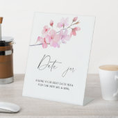Sakura - date nachtideeën. Datum jar bridal game Reclamebord Met Voetstuk (Insitu)