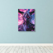 Sakura Demon Prince Canvas Afdruk (Insitu (Houten vloer))