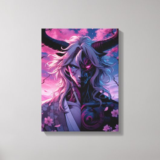 Sakura Demon Prince Canvas Afdruk (Voorkant)