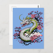 Sakura Dragon Briefkaart (Voorkant / Achterkant)