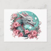 Sakura Dragon Briefkaart (Voorkant)