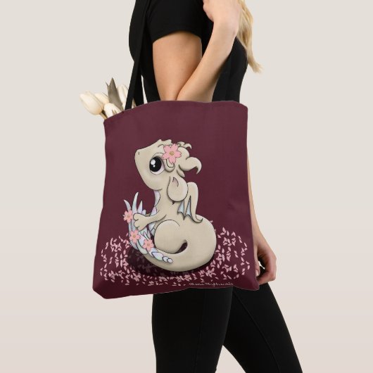 Sakura Dragon Canvas tas (Dichtbij)