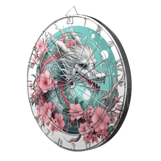 Sakura Dragon Dartbord (Voorkant Rechts)