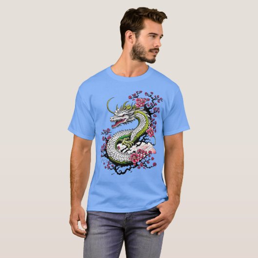 Sakura Dragon T-shirt (Voorkant volledig)