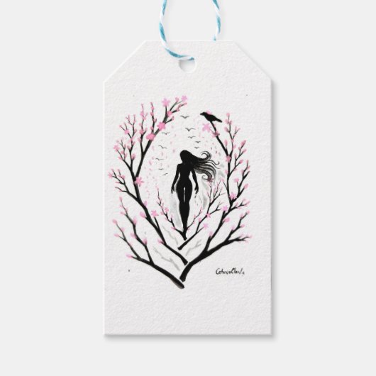 Sakura droom cadeaulabel (Voorkant)