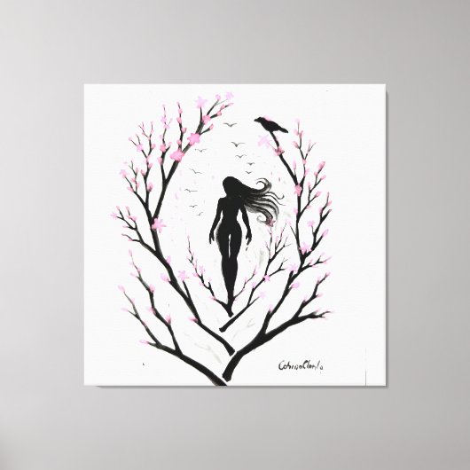 Sakura droom canvas afdruk (Voorkant)