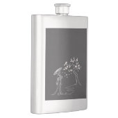 Sakura Elegance: Kimono Woman Classic Flask Flacon (Rechts)