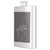 Sakura Elegance: Kimono Woman Classic Flask Flacon (Links)