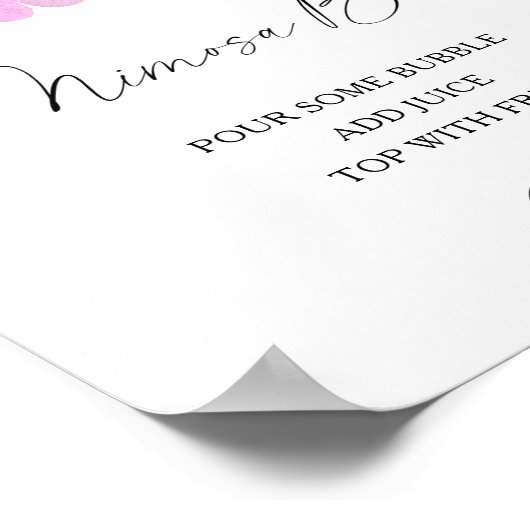 Sakura elegant - mimosa bar poster (Hoek)