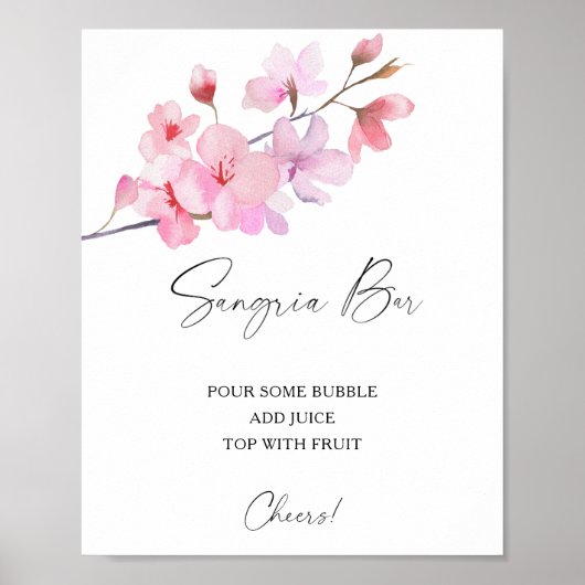 Sakura elegant - sangriabar poster (Voorkant)