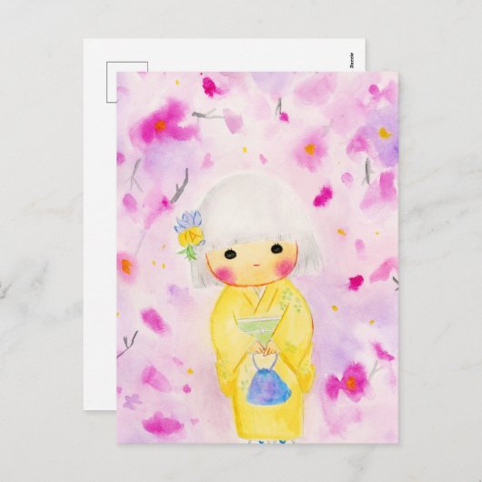 Sakura Feestdagenkaart (Voorkant / Achterkant)