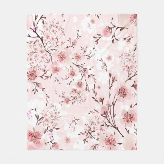 Sakura Fleece Deken (Voorkant)