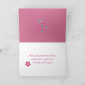 Sakura Floral Batik ben mijn Bridesmaid uitnodigin (Binnen)