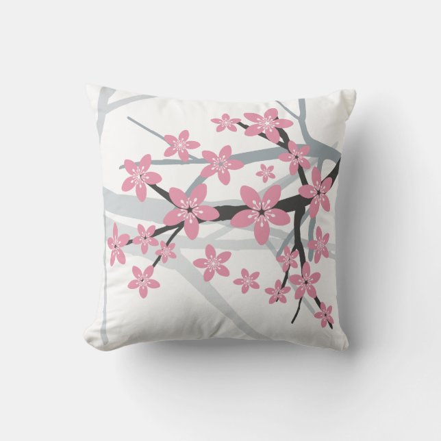 Sakura Floral Pillow Kussen (Voorkant)