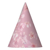 Sakura Flower Cherry Waterverf Textuur Feesthoedjes (Links)