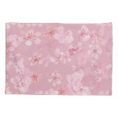 Sakura Flower Cherry Waterverf Textuur Kussensloop (Achterkant)
