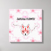 Sakura Flower - De schoonheid van de Japanse kerse Canvas Afdruk (Voorkant)