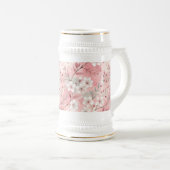 Sakura Flower Pattern Pink Bierpul (Voorkant rechts)