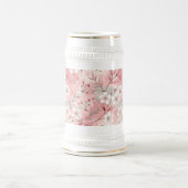 Sakura Flower Pattern Pink Bierpul (Center)