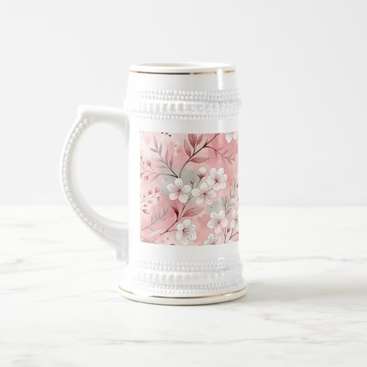 Sakura Flower Pattern Pink Bierpul (Links)