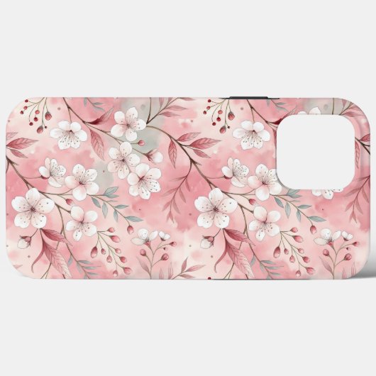 Sakura Flower Pattern Pink Case-Mate iPhone Case (Achterkant (horizontaal))