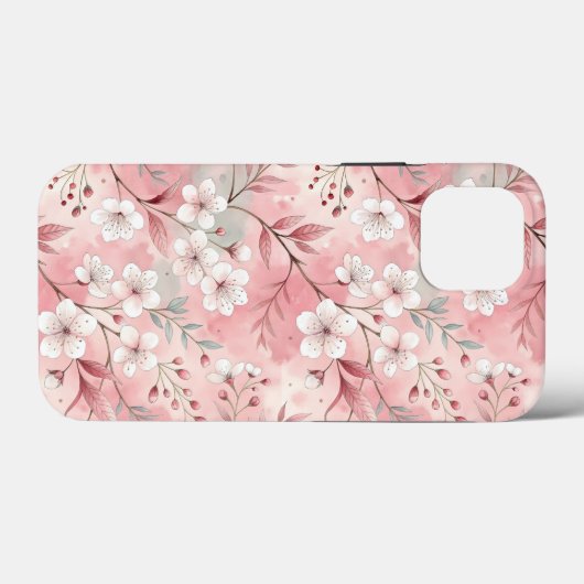 Sakura Flower Pattern Pink Case-Mate iPhone Case (Achterkant (horizontaal))