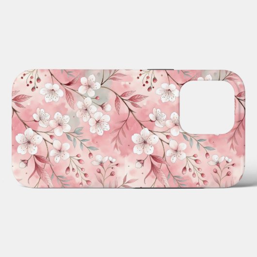 Sakura Flower Pattern Pink Case-Mate iPhone Case (Achterkant (horizontaal))