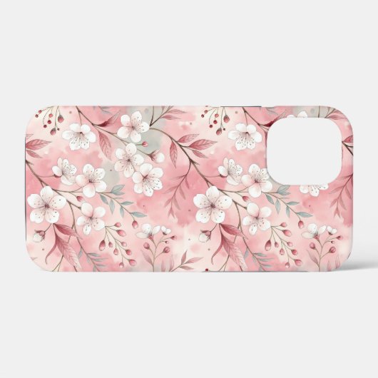 Sakura Flower Pattern Pink Case-Mate iPhone Case (Achterkant (horizontaal))