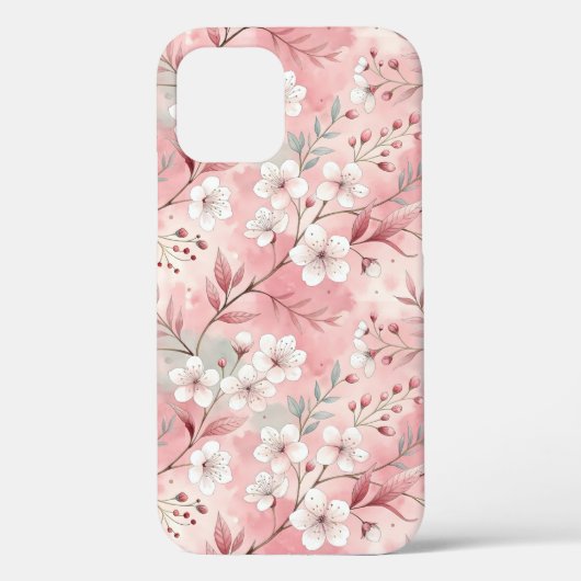 Sakura Flower Pattern Pink Case-Mate iPhone Case (Achterkant)