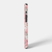Sakura Flower Pattern Pink iPhone Hoesje (Linkerkant)