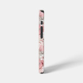 Sakura Flower Pattern Pink iPhone Hoesje (Linkerkant)