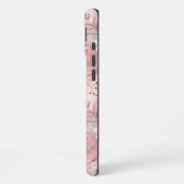 Sakura Flower Pattern Pink iPhone Hoesje (Linkerkant)