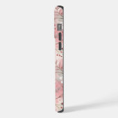 Sakura Flower Pattern Pink iPhone Hoesje (Linkerkant)