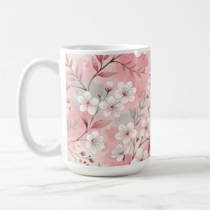 Sakura Flower Pattern Pink Koffiemok
