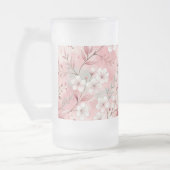 Sakura Flower Pattern Pink Matglas Bierpul (Links)