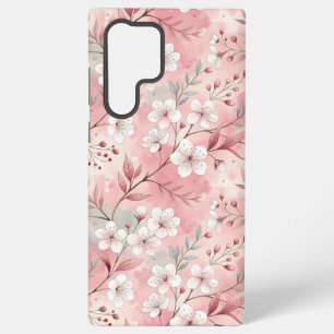 Sakura Flower Pattern Pink Samsung Galaxy Hoesje