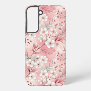 Sakura Flower Pattern Pink Samsung Galaxy Hoesje