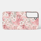 Sakura Flower Pattern Pink Samsung Galaxy Hoesje (Achterkant horizontaal)