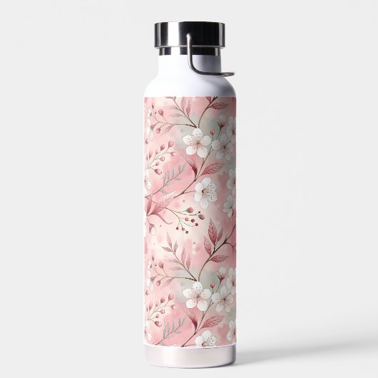 Sakura Flower Pattern Pink Waterfles (Links)