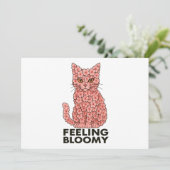 Sakura Flowers Cat Feeling Bloomy Kaart (Staand voorkant)