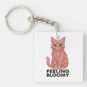 Sakura Flowers Cat Feeling Bloomy Sleutelhanger (Voorkant)