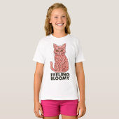 Sakura Flowers Cat Feeling Bloomy T-shirt (Voorkant volledig)