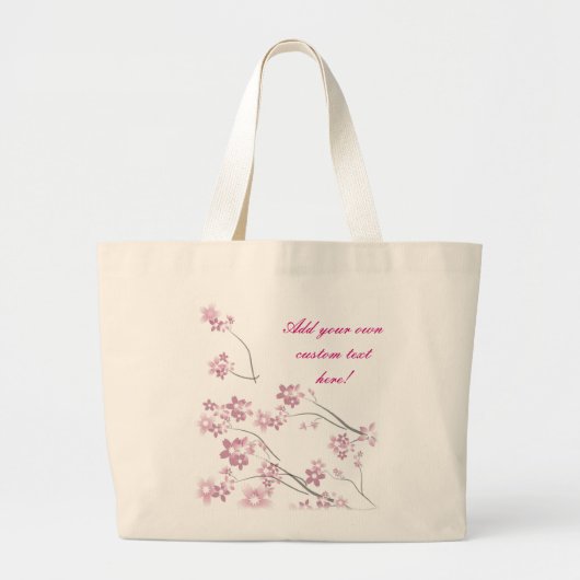 Sakura Flowers Grote Tote Bag (Voorkant)