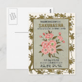 Sakura Flowers Japans zijderoute Briefkaart (Voorkant / Achterkant)