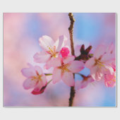 Sakura Flowers op een verticale tak Cadeaupapier (Vlak)
