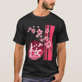 Sakura Flowers Spring Cherry Blossom Japans Kan T-shirt (Voorkant)